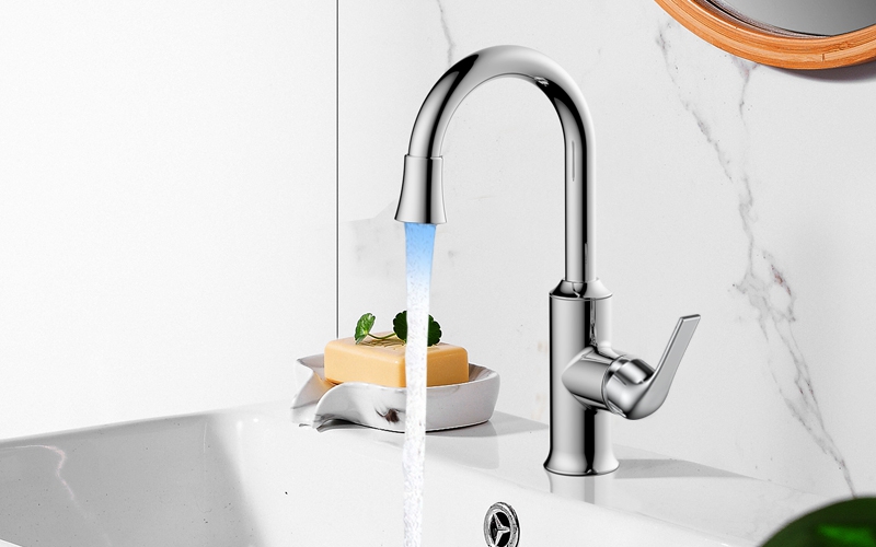 FB4306-B0 LED water outlet basin faucet