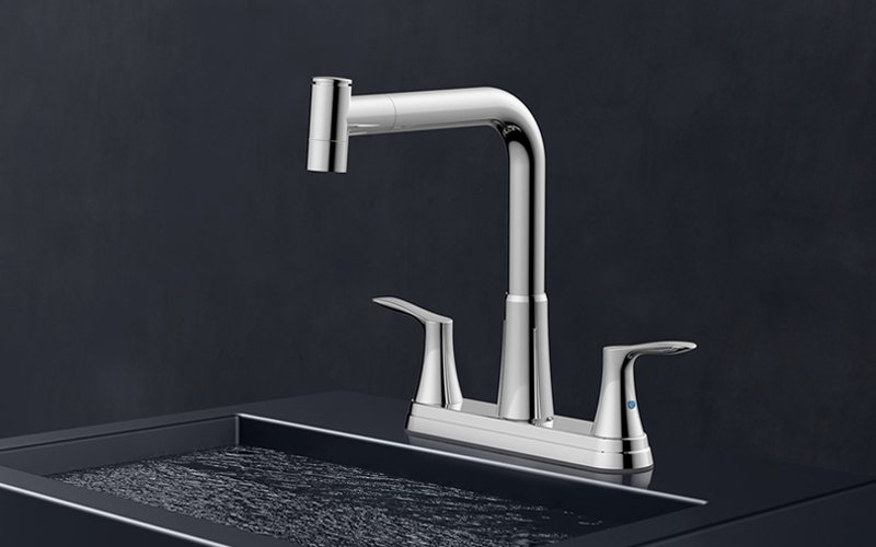 FK8205-B0 8” Pull-down  2-handleKitchen Faucet