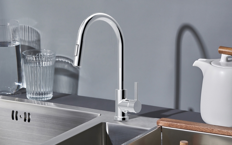 FK8312 Single Handle Pull-down Kitchen Faucet