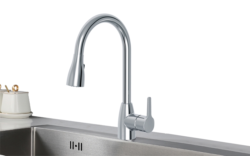 AS8801-B0 Single Handle Pull-down Kitchen Faucet